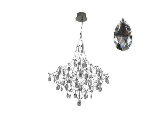 Lampadario a sospensione in cristallo JOYA 870 - V40082S