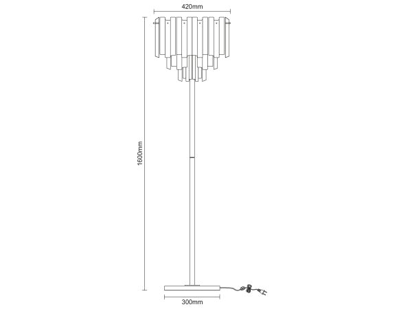 Lampada da terra CONGELATO 1600 - V20137 6