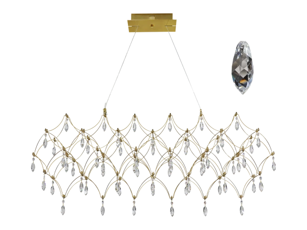 Lampadario a sospensione in cristallo JOYA 900 - V40026S