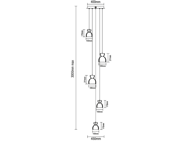 KATRIA lampada a sospensione in cristallo - V30045 8