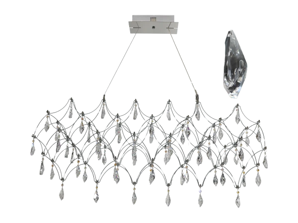 Lampadario a sospensione in cristallo JOYA 900 - V40015S