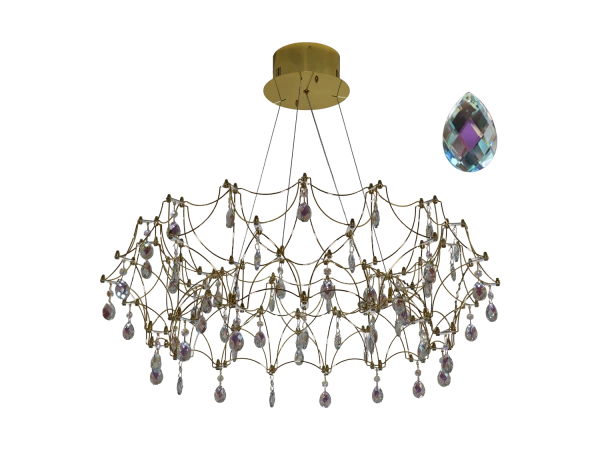 Lampadario a sospensione in cristallo JOYA 750 - V40061S