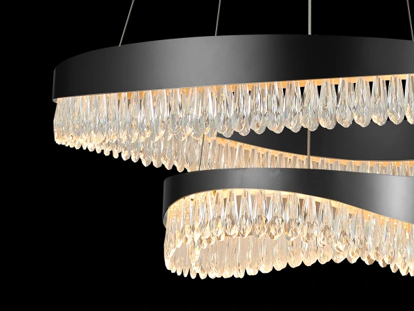 AURORA lampadario a sospensione in cristallo 800+450 - V30078 12