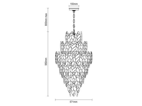 CHOREO lampadario a sospensione 571 - V20118 11