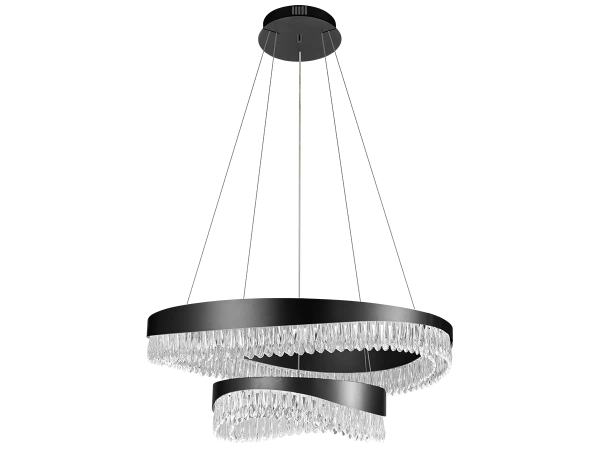 AURORA lampadario a sospensione in cristallo 800+450 - V30078