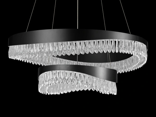 AURORA lampadario a sospensione in cristallo 800+450 - V30078 9