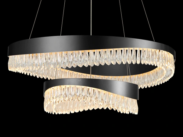 AURORA lampadario a sospensione in cristallo 800+450 - V30078 10