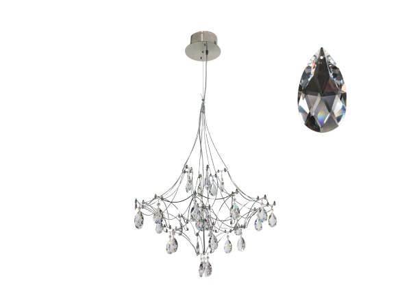 Lampadario a sospensione in cristallo JOYA 600 - V40072S