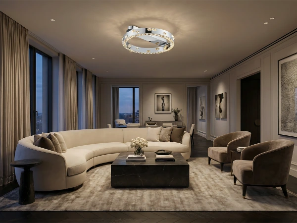 CLARIS lampadario a soffitto in cristallo 600 - V30007 2