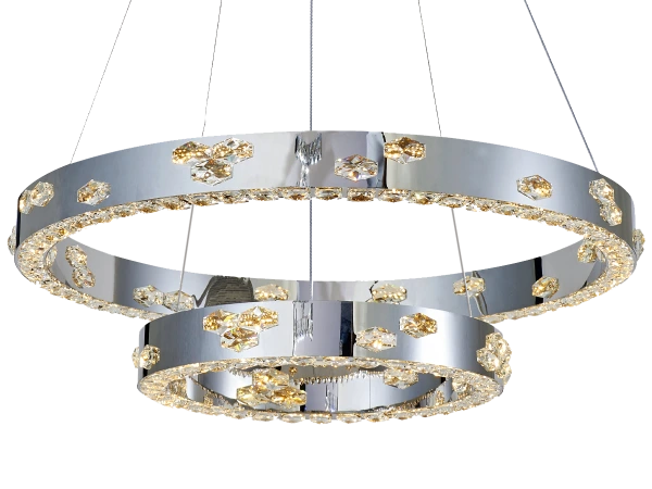 CLARIS lampadario a sospensione in cristallo 800+480 - V30006 5