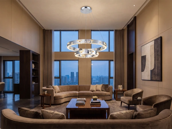 CLARIS lampadario a sospensione in cristallo 800+480 - V30006 2