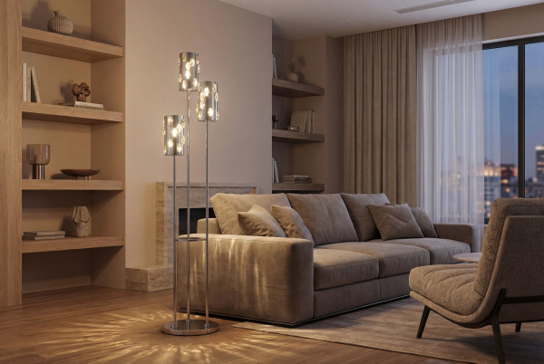 Lampada da terra in cristallo CLARIS - V30012 2