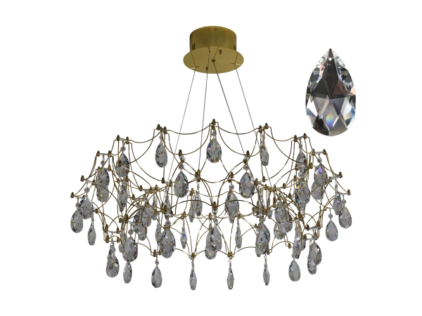 Lampadario a sospensione in cristallo JOYA 750 - V40062S