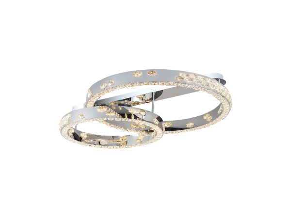 CLARIS lampadario a soffitto in cristallo 800+600 - V30009 6