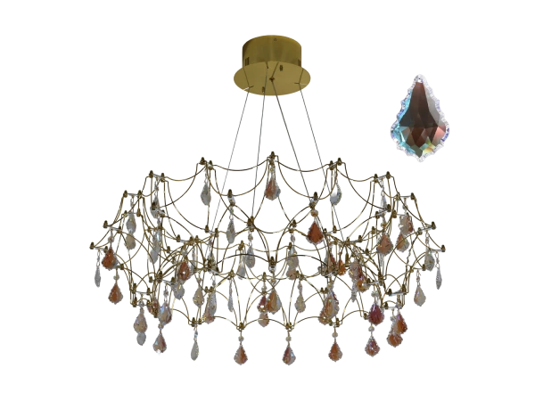 Lampadario a sospensione in cristallo JOYA 750 - V40063S