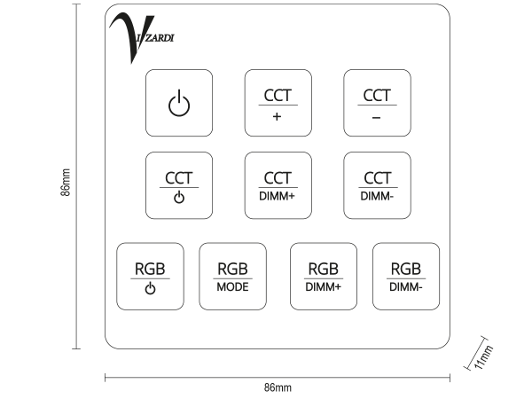 Telecomando a parete LINIA - 10006 6