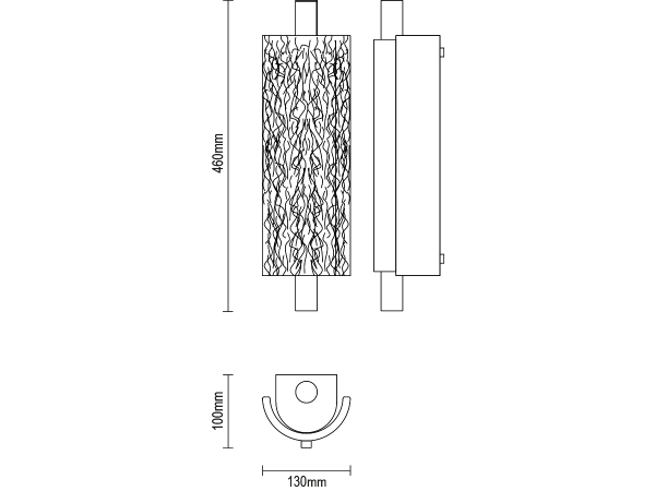 CORTEZA lampada da parete - V30036 5