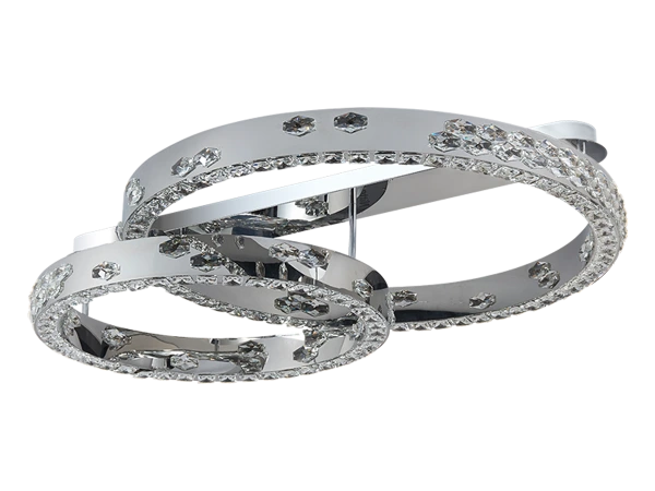 CLARIS lampadario a soffitto in cristallo 800+600 - V30009