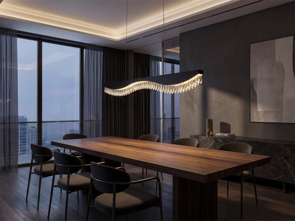 AURORA lampadario a sospensione in cristallo 1100 - V30071 2