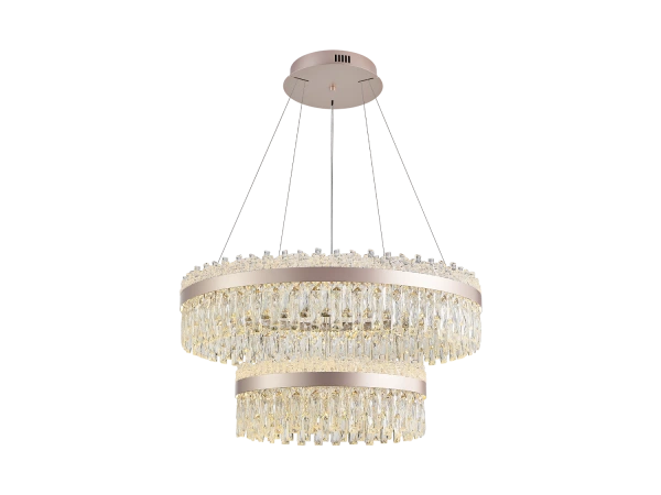 Lampadario a sospensione in cristallo ROCOCO 800+500 - V30104 3