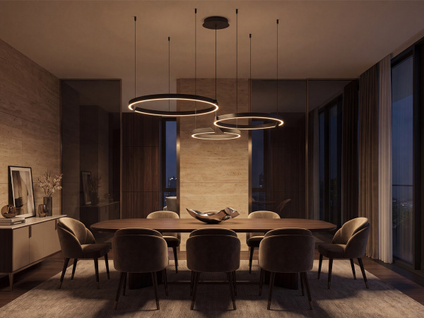 Lampada a sospensione XAVIER 450+650+850 - V10106 2