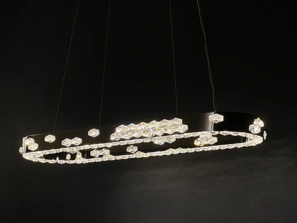 CLARIS lampadario a sospensione in cristallo 1100x320 - V30003 4