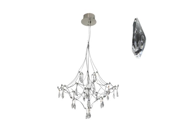 Lampadario a sospensione in cristallo JOYA 600 - V40075S