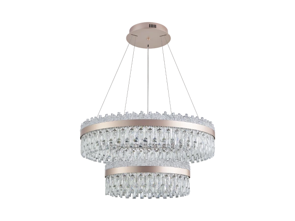 Lampadario a sospensione in cristallo ROCOCO 800+500 - V30104