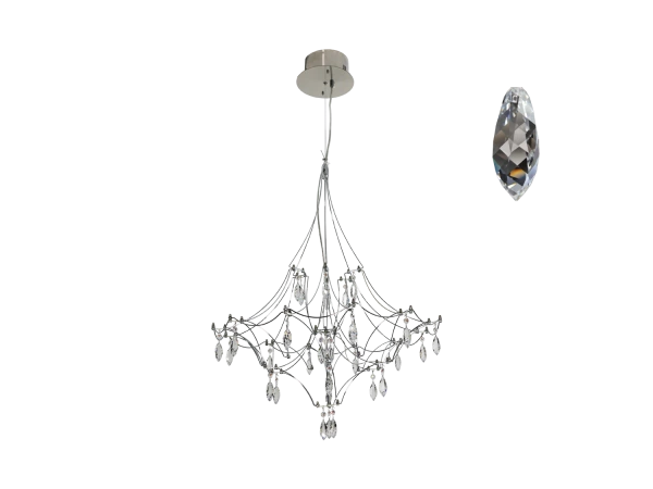 Lampadario a sospensione in cristallo JOYA 600 - V40076S