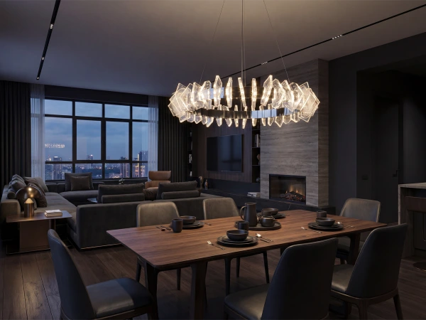 PIKASO lampadario a sospensione in cristallo 800 - V30024 4