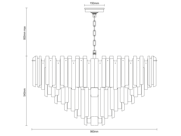 Lampadario a sospensione CONGELATO 960 - V20134 7