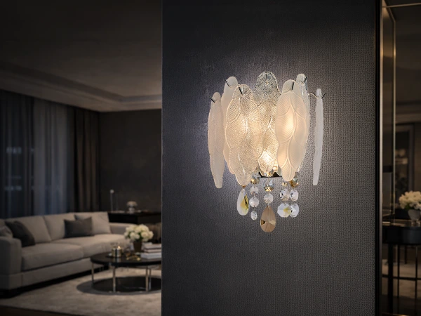 GURU lampada da parete in cristallo 250x310 - V20104 1