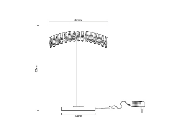AURORA lampada da tavolo in cristallo 500 - V30083 9