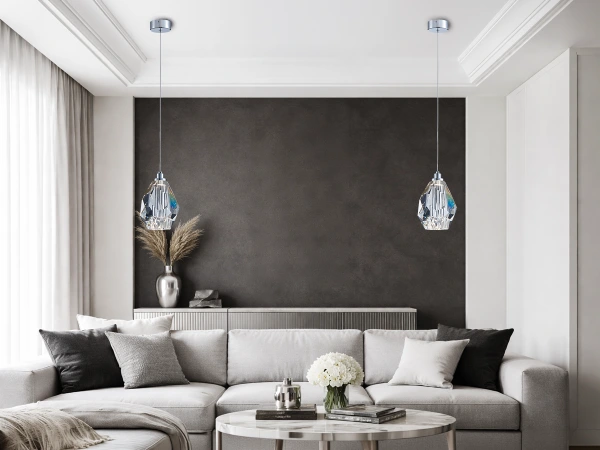 DIAMOR CLEAR lampada a sospensione in cristallo - V30051 2