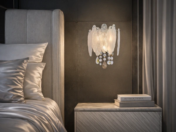 GURU lampada da parete in cristallo 250x310 - V20104 2