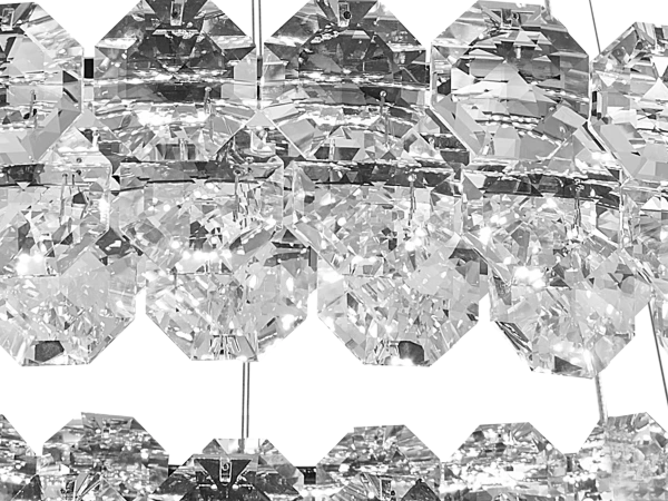 Lampadario a sospensione in cristallo GLORIA 800+500 - V30114 5