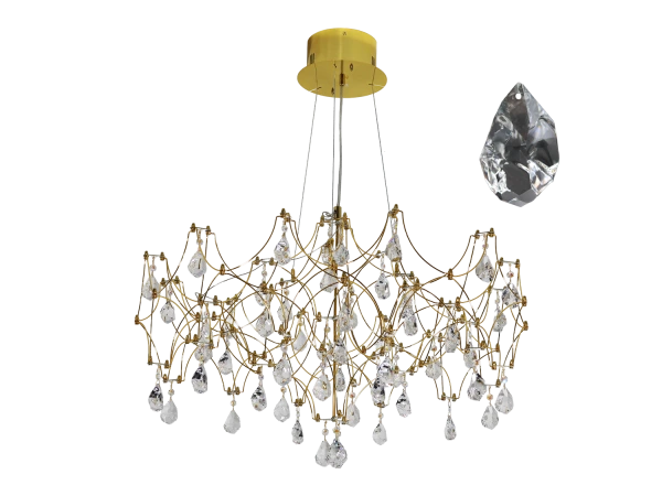 Lampadario a sospensione in cristallo JOYA 730 - V40044S