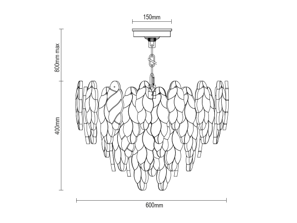 CHOREO lampadario a sospensione 600 - V20115 11