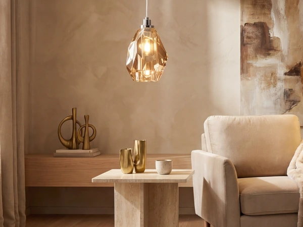 DIAMOR AMBER lampada a sospensione in cristallo - V30052 2