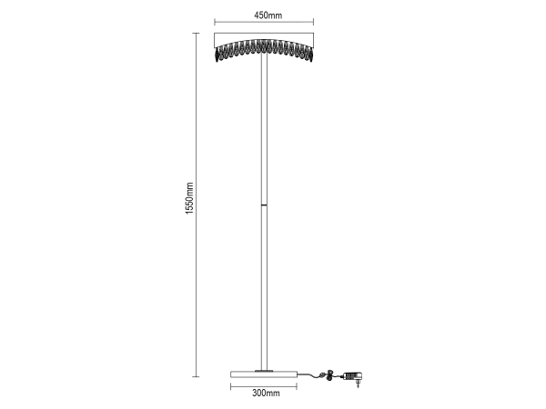 AURORA lampada da terra in cristallo 1550 - V30084 8