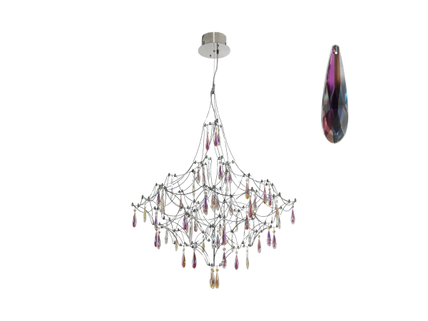 Lampadario a sospensione in cristallo JOYA 870 - V40082