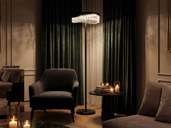 AURORA lampada da terra in cristallo 1550 - V30084 3