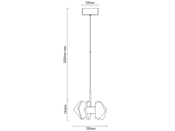 PIKASO lampadario a sospensione in cristallo 250 - V30022 13