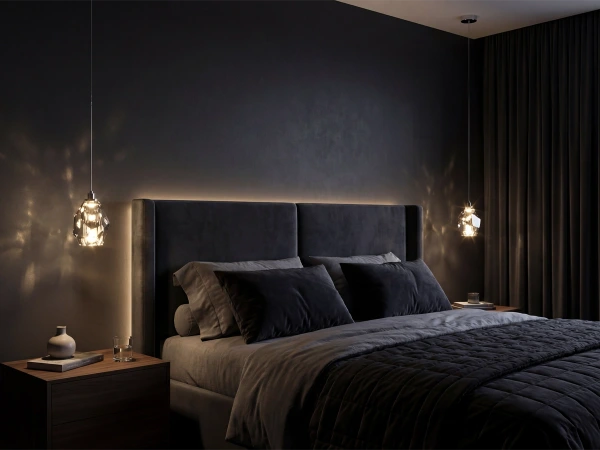 DIAMOR SMOKE lampada a sospensione in cristallo - V30053 2