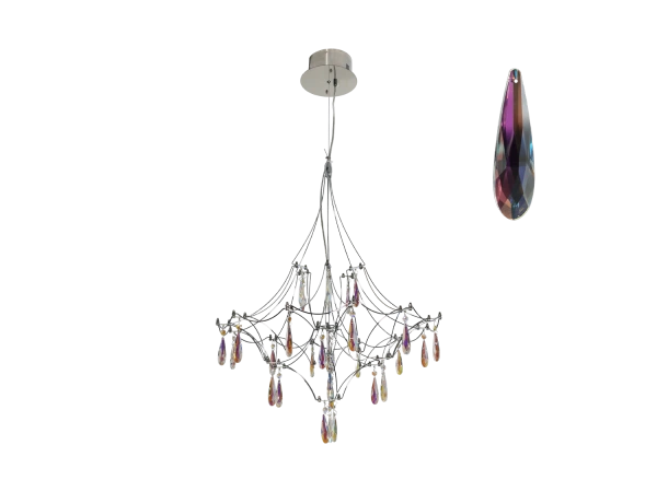 Lampadario a sospensione in cristallo JOYA 600 - V40072