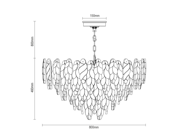 CHOREO lampadario a sospensione 800 - V20116 11