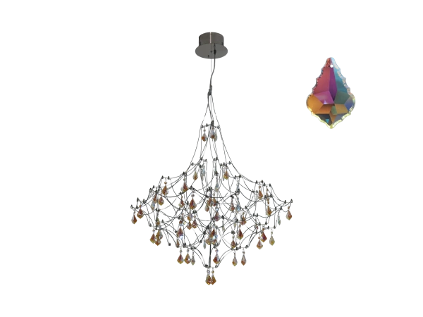 Lampadario a sospensione in cristallo JOYA 870 - V40083