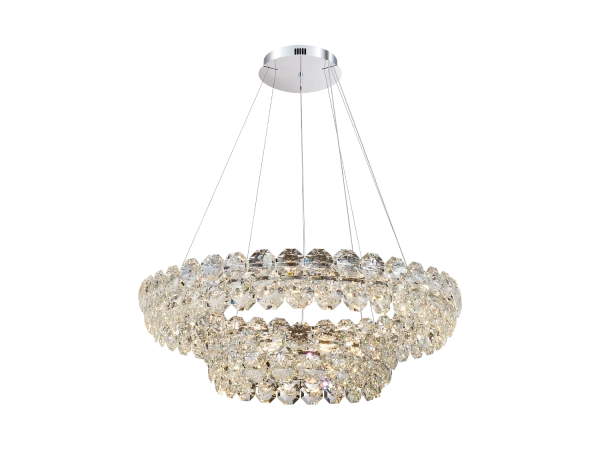 Lampadario a sospensione in cristallo GLORIA 1000+600 - V30115 3