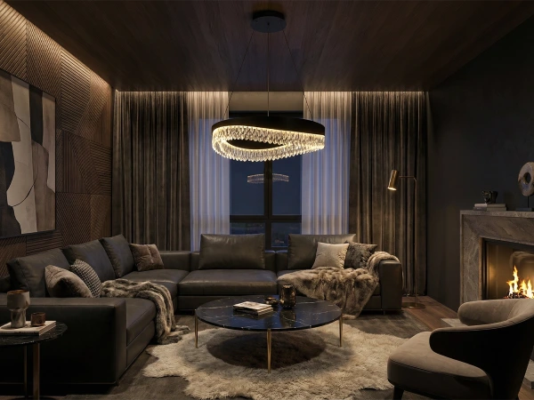 AURORA lampadario a sospensione in cristallo 600 - V30076 3