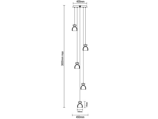 KATRIA lampada a sospensione in cristallo - V30044 6